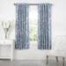 Exclusive Fabrics Tea Time China Blue 63 inches Room Darkening Curtain Panel Pair (2 Panels) - 50x63