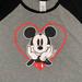 Disney Tops | Disney Mickey Mouse Heart Tee Shirt Plus 1x | Color: Black/Gray | Size: 1x