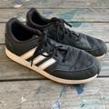 Adidas Shoes | Adidas Black Leather Shoes | Color: Black | Size: 6