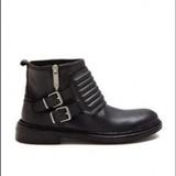 Burberry Shoes | Burberry Brit Leather Biker Boots | Color: Black | Size: 7
