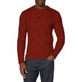 Superdry Men's Jacob Cable Crew Sweater, Arizona Orange Twist, 3XL