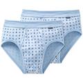 Schiesser Men's Sportslip (2er Pack) Boxer Briefs, Blue, XXXL (Pack of 2)