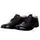 The Scotland Kilt Company Men's Ghillie Brogues Shoes in Black - Exclusive Traditional Scottish Leather Lace Ups with Rubber Man Made Sole - 7 UK