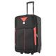 ATX Luggage 26” Medium Suitcase Expandable Durable Lightweight Suitcase with 2 Wheels & Built-in 3 Digit Combination Lock (Black/Red, 79 Liter)