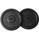 TILZ GEAR - Cast Iron Weight Plates 10kg Weights Plates Gym Equipment Plate Set Strength Training Equipment Barbell Weights Set 1" Dumbbell Handle Bar Fitness Equipment Gym Weights (2x10KG Plates)