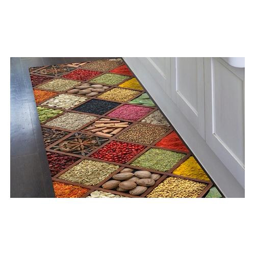 Kitchen runner carpet PVC Mes. 52 x 280 cm - Style Macarons