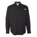 Columbia 7253 Men's Tamiami II Long-Sleeve Shirt in Black size 2XL | Polyester 128606