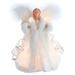 Kurt S. Adler 55699 - 10" Angel White Multicolor Christmas Tree Topper