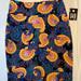 Lularoe Skirts | Lularoe Skirt Black W/ Gold Paisley Sz. M - 049 | Color: Black/Gold | Size: M