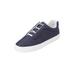 Wide Width Women's The Bungee Slip On Sneaker by Comfortview in Denim Dot (Size 7 W)