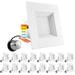 Luxrite 4" Selectable CCT New Construction LED Retrofit Recessed Can Light, Metal in White | 3.25 H x 5 W in | Wayfair LR23784-16PK