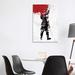 East Urban Home Samurai Warrior by Nikita Abakumov - Wrapped Canvas Graphic Art Print Metal in Black/Gray/Red | 40 H x 26 W x 1.5 D in | Wayfair
