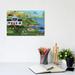 East Urban Home Golf Club Folk Art by Cheryl Bartley - Wrapped Canvas Painting Print Canvas in Black/Blue/Green | 8 H x 12 W x 0.75 D in | Wayfair