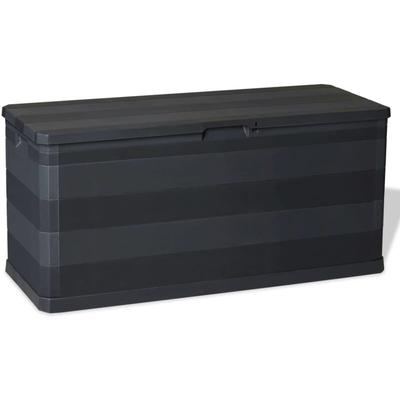 Gartenbox Schwarz 117×45×56 cm Vidaxl Image