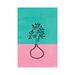 East Urban Home Turquoise House Plant by - Wrapped Canvas Canvas | 12 H x 8 W x 0.75 D in | Wayfair A73E126A9823423BBD4D493A64745CB8