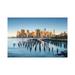 East Urban Home Pier 1 At Brooklyn Bridge Park w/ View Of The Manhattan Skyline - Wrapped Canvas Print Canvas | 26" H x 40" W x 1.5" D | Wayfair