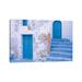 East Urban Home Greece, Symi. Doors & Stairway of House. by Jaynes Gallery - Wrapped Canvas Photograph in Blue | 26 H x 40 W x 1.5 D in | Wayfair