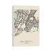 East Urban Home New York City, US Map by Ayse Deniz Akerman - Gallery-Wrapped Canvas Giclée Canvas | 12 H x 8 W x 0.75 D in | Wayfair