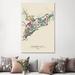 East Urban Home Panama City Map by Ayse Deniz Akerman - Wrapped Canvas Gallery-Wrapped Canvas Giclée Canvas | 12 H x 8 W x 0.75 D in | Wayfair