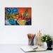East Urban Home Fruits w/ Blue Flower by Dixie Miguez - Wrapped Canvas Graphic Art Canvas | 8 H x 12 W x 0.75 D in | Wayfair