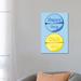 East Urban Home Happy Chill Pill Blue by Jaymie Metz - Gallery-Wrapped Canvas Giclée Canvas | 26" H x 18" W x 1.5" D | Wayfair