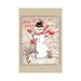 East Urban Home Let It Snow Snowman Postage Stamp - Print Canvas | 12" H x 8" W x 0.75" D | Wayfair A06FCBB9800F41D39BF6280DF225A35A