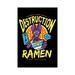 East Urban Home Destruction Ramen by Barrett Biggers - Wrapped Canvas Graphic Art Canvas | 26 H x 18 W x 1.5 D in | Wayfair