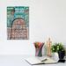 East Urban Home France, Toulouse. en Doorway by Hollice Looney - Wrapped Canvas Graphic Art Canvas in Blue/Brown | 12 H x 8 W x 0.75 D in | Wayfair