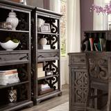 Bellamy Traditional Weathered Peppercorn Bookcase