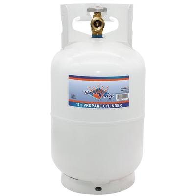 Flame King 10LB Steel Propane Tank Cylinder with Type 1 OPD Valve