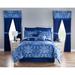 James 20-Pc. Comforter Set by BrylaneHome in Blue (Size FULL)