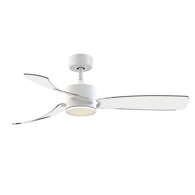 McKinnon 3 Blade Indoor/Outdoor Ceiling Fan - Brushed Brass/Clear - Ballard Designs