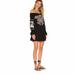 Free People Dresses | Free People Fleur Du Jour Embroidered Mini Dress | Color: Black | Size: Xs