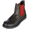 Fly London Women's Salv Chelsea Boots, Dk Brown Red Elastic, 9 UK