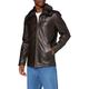 Schott NYC Men's Lcmaine Leather Jacket, Brown, S