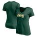 Women's Fanatics Branded Green Oakland Athletics Mascot In Bounds V-Neck T-Shirt