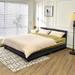 Wade Logan® Ashlay Solid Wood & Platform Bed Wood & /Upholstered/Linen in Gray | 31 H x 57 W x 80 D in | Wayfair 2E181E79CF564A9498D4D822FFD71A7F