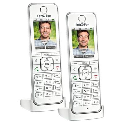 AVM 2x Schnurloses Telefon »FRITZ!Fon C6« weiß weiß Image