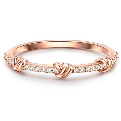 Glanzstücke München Ring Sterling Silber Zirkonia in Roségold 58 Damen Image
