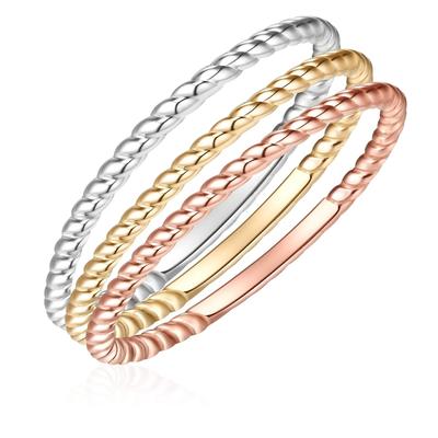 Glanzstücke München Ring Sterling Silber in Silber/Gelbgold/Roségold 48 Damen Image