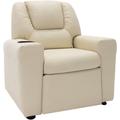 Vidaxl - Fauteuil inclinable enfants Similicuir Blanc cr�me