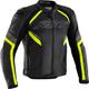 RST Sabre Airbag Motorcycle Leather Jacket, black-yellow, Size S