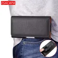 Étui en cuir à clip de ceinture pour téléphone portable Huawei housse de taille professionnelle