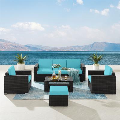 7 Pieces Outdoor Patio Furniture Sets, Modenzi Outdoor Furniture