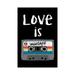 East Urban Home Love Is A Mixtape by Antonio Camarena - Gallery-Wrapped Canvas Giclée Canvas | 26 H x 18 W x 1.5 D in | Wayfair