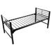 Latitude Run® Blantex University 2" Heavy Duty Steel Bunk-able Platform Frame Bed Metal in Black | 36.25 H x 40 W x 82 D in | Wayfair