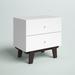 Mercury Row® Hasler 2 - Drawer Nightstand Wood in White | 23 H x 23.5 W x 15.75 D in | Wayfair BA55835660184A81B841E57523D4D89E