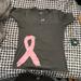 Under Armour Tops | Grey Under Armour Shirt Breast Cancer Awareness | Color: Gray/Pink | Size: M