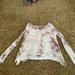 American Eagle Outfitters Tops | Brown/White Tie Dye Lightly Used Peekaboo Shoulder | Color: Brown/White | Size: Xs