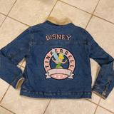 Disney Jackets & Coats | Disney Jacket Size M | Color: Blue/Cream | Size: M